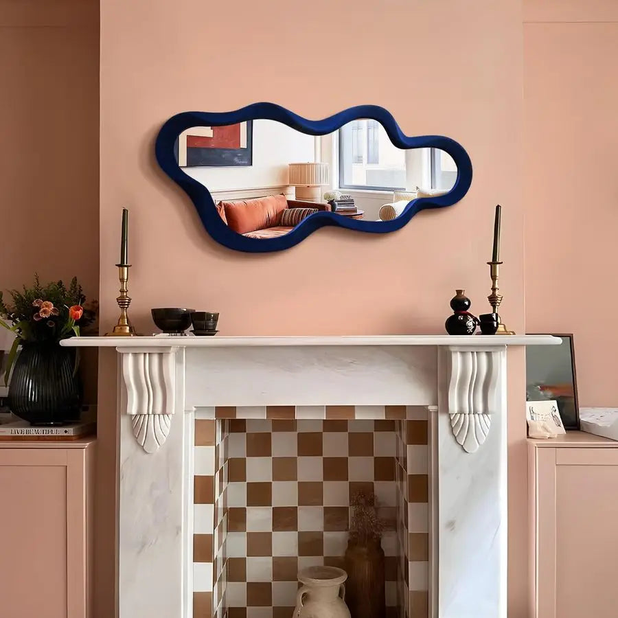 Cloud Wall Mirror For Bedroom Decor, Cute Hanging Wall Art