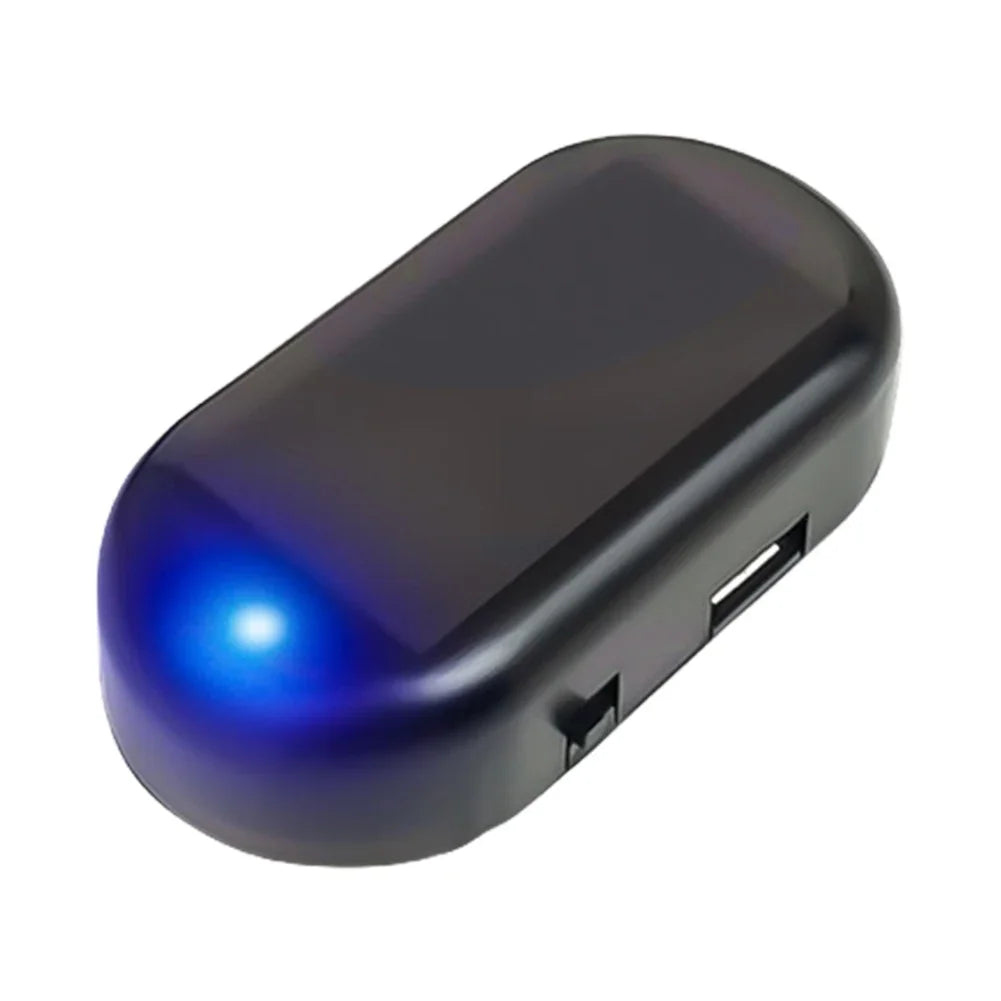 Solar Powered Car Security Light Simulated Dummy Alarm LED Warning