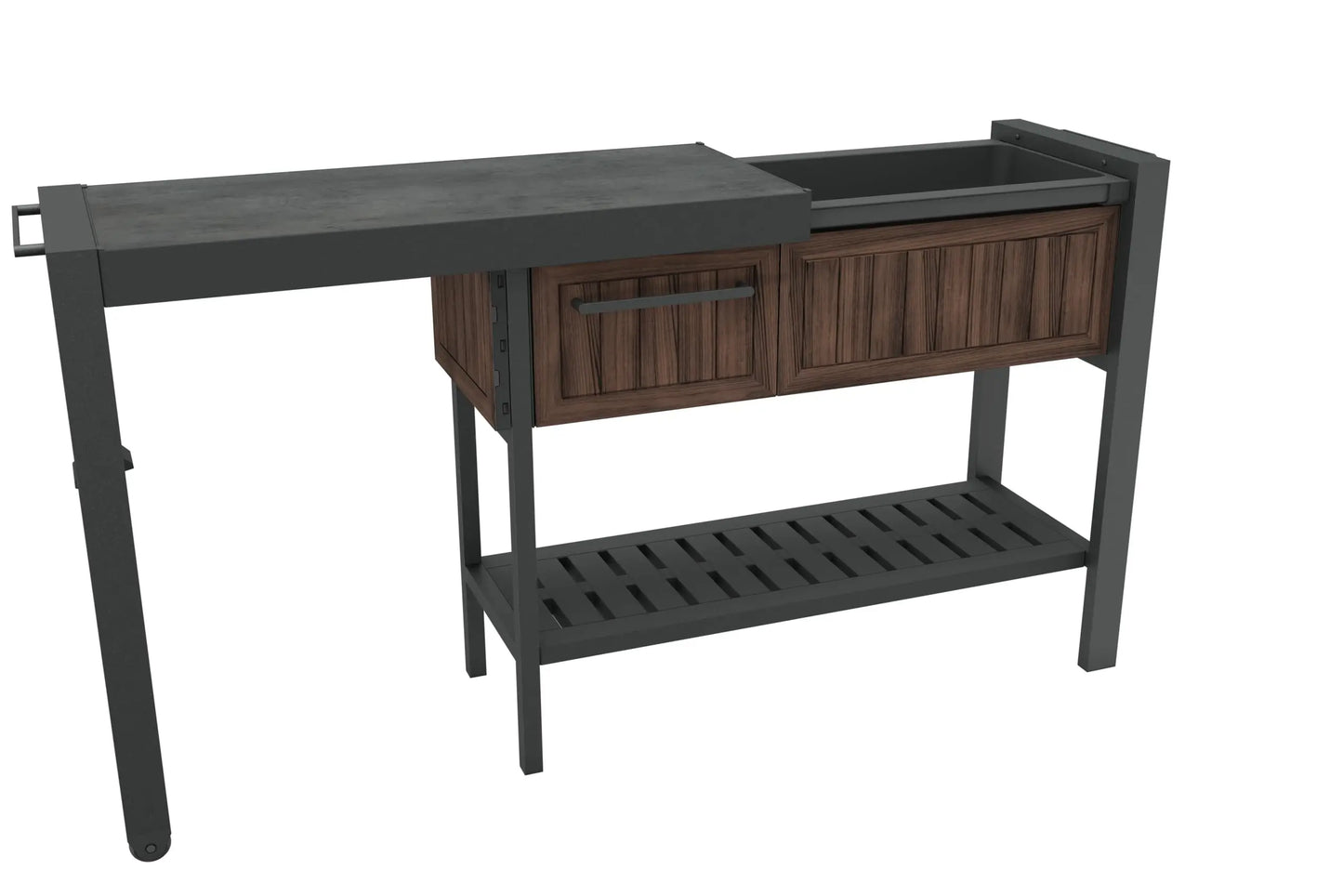 XMSJ Outdoor Rolling Table Cart For Food Prep And Storage