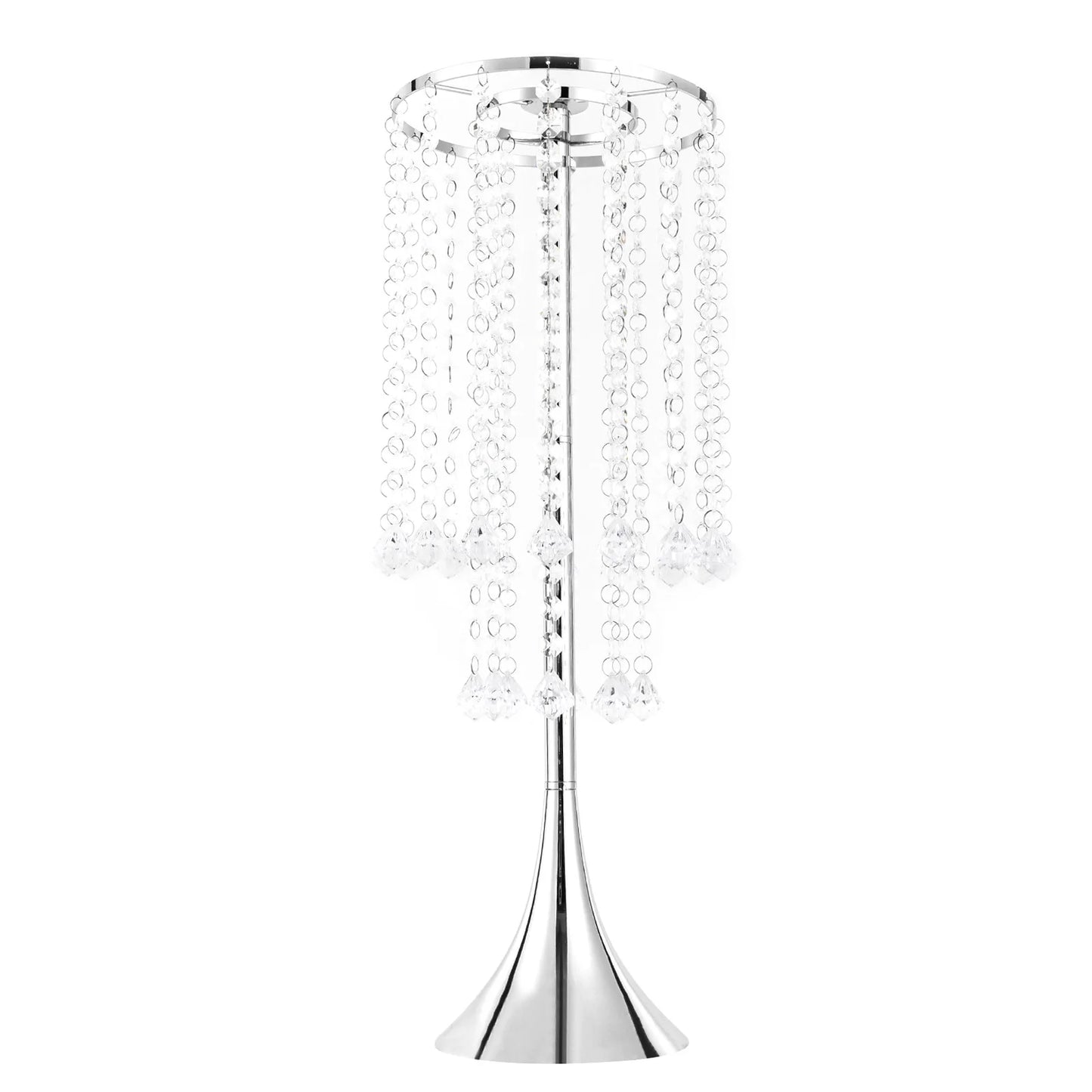 Elegant Acrylic Crystal Flower Centerpieces Set Of 10