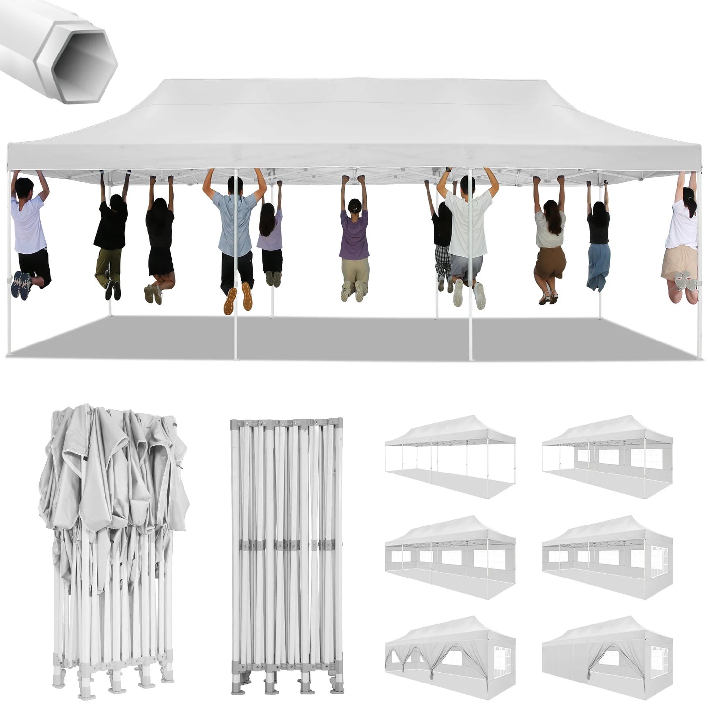 Cobizicn Pop Up Canopy Gazebo Heavy Duty Event Tent