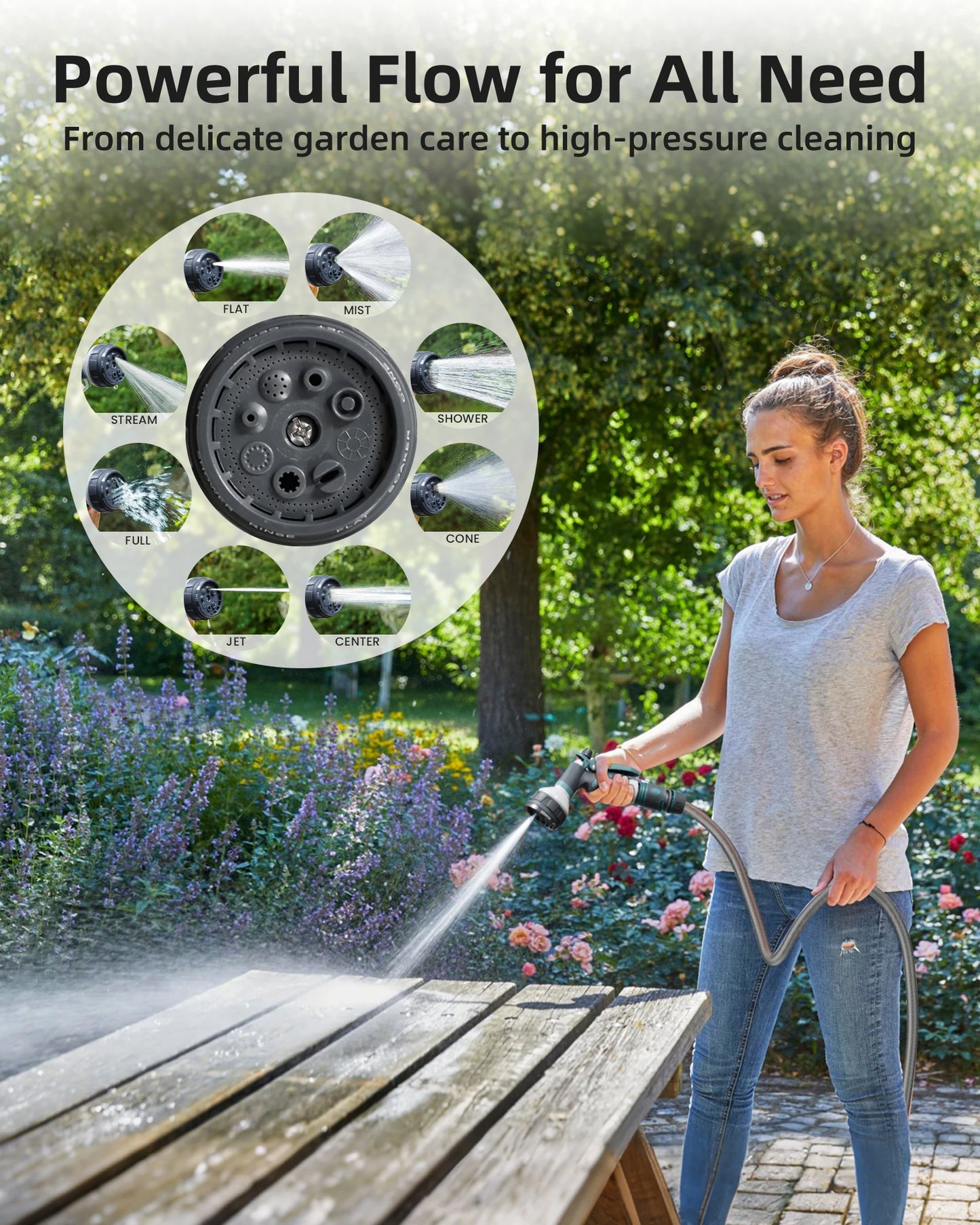 Retractable Garden Hose Reel Wall Mount Auto Rewind Swivel