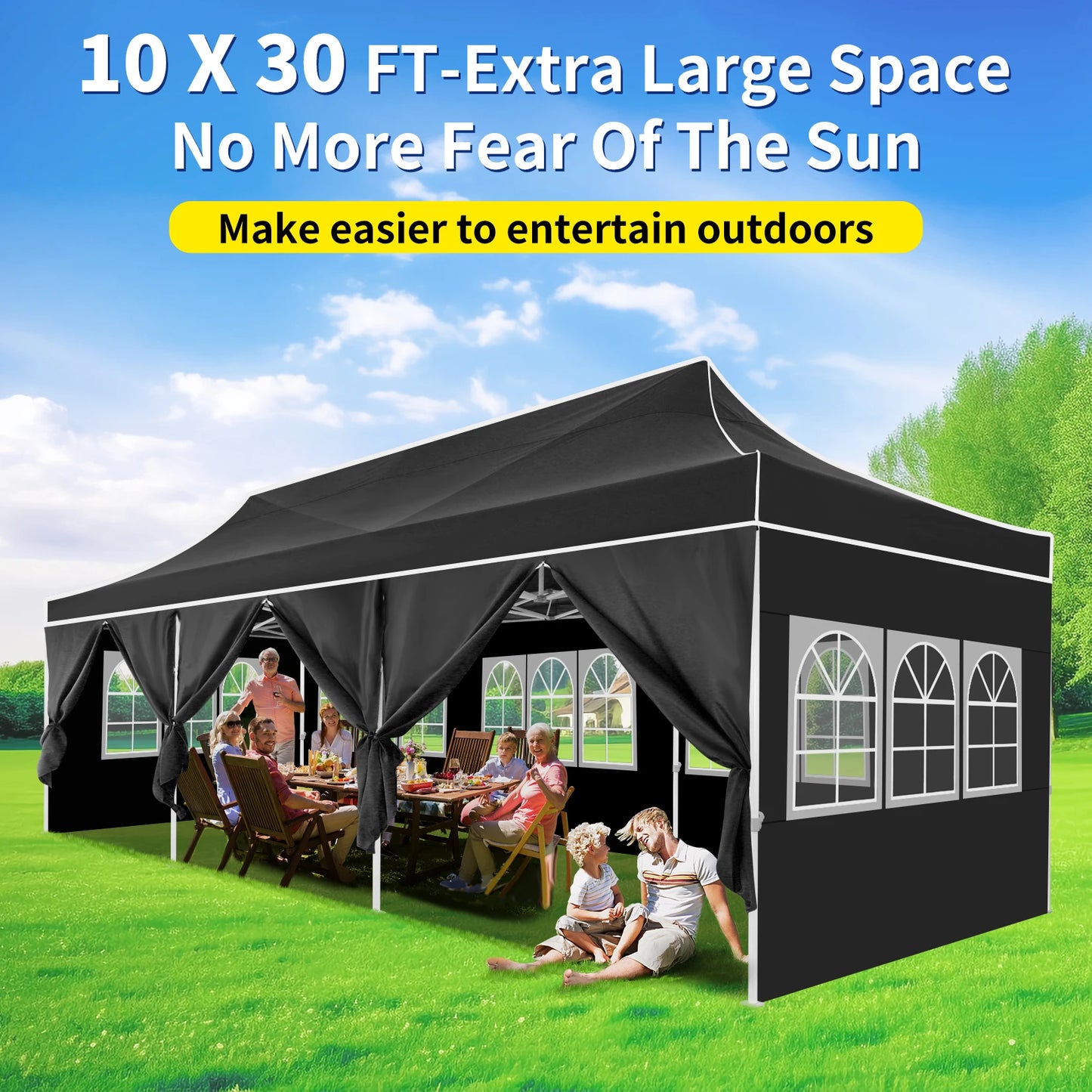 Cobizicn Pop Up Canopy Gazebo Heavy Duty Event Tent