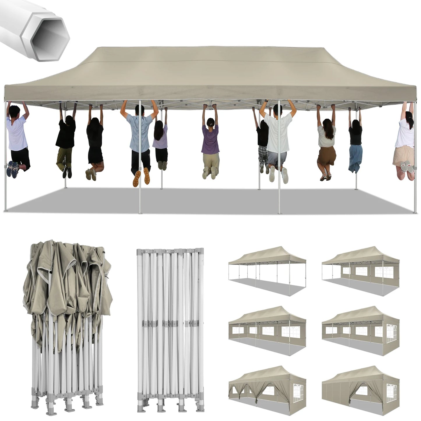 Cobizicn Pop Up Canopy Gazebo Heavy Duty Event Tent