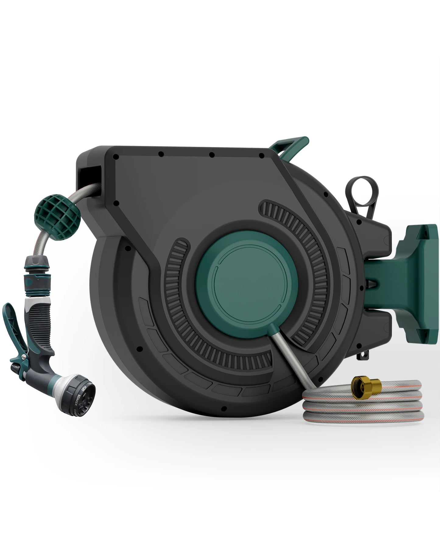 Retractable Garden Hose Reel Wall Mount Auto Rewind Swivel