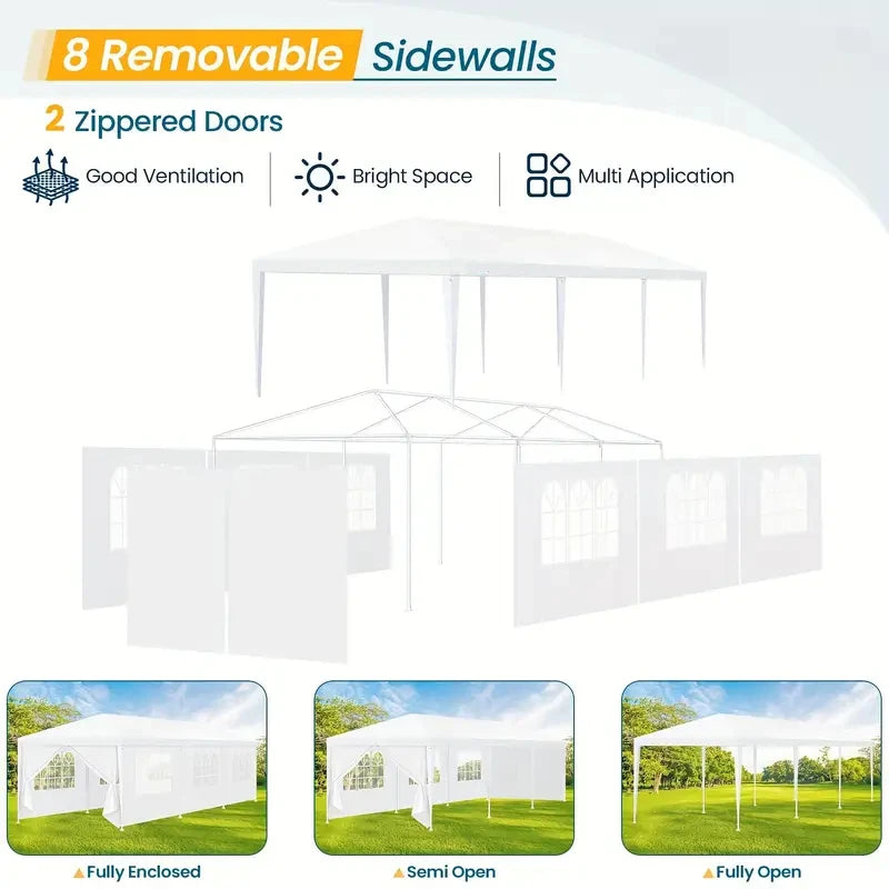 Tooluck Outdoor Party Tent With Removable Sidewalls