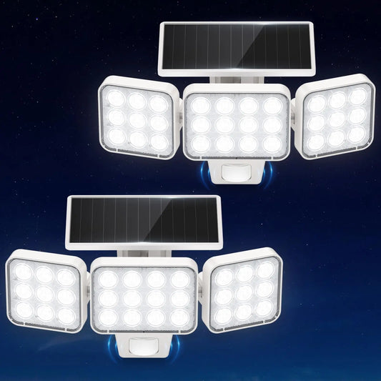 Solar Powered Outdoor Motion Sensor Wall Lights Floodlights IP65 Waterproof