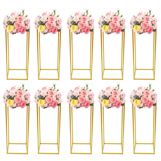 10 Piece Metal Flower Stand Set For Floor Wedding Decor