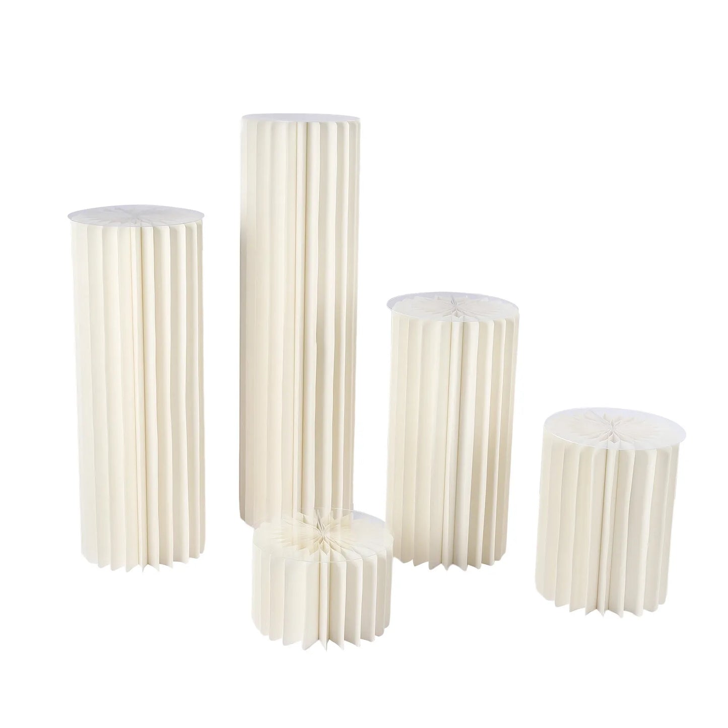 NONECN Cardboard Vases Wedding Centerpiece Set 5 Piece