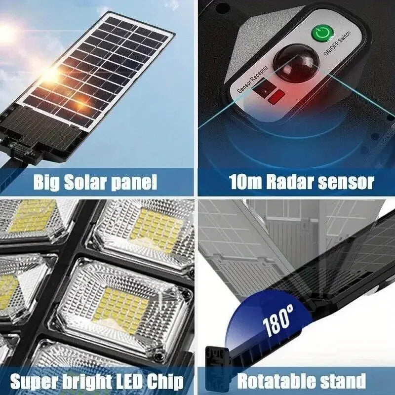KEWEN 504LED UltraBright Solar Street Light with Motion Sensor