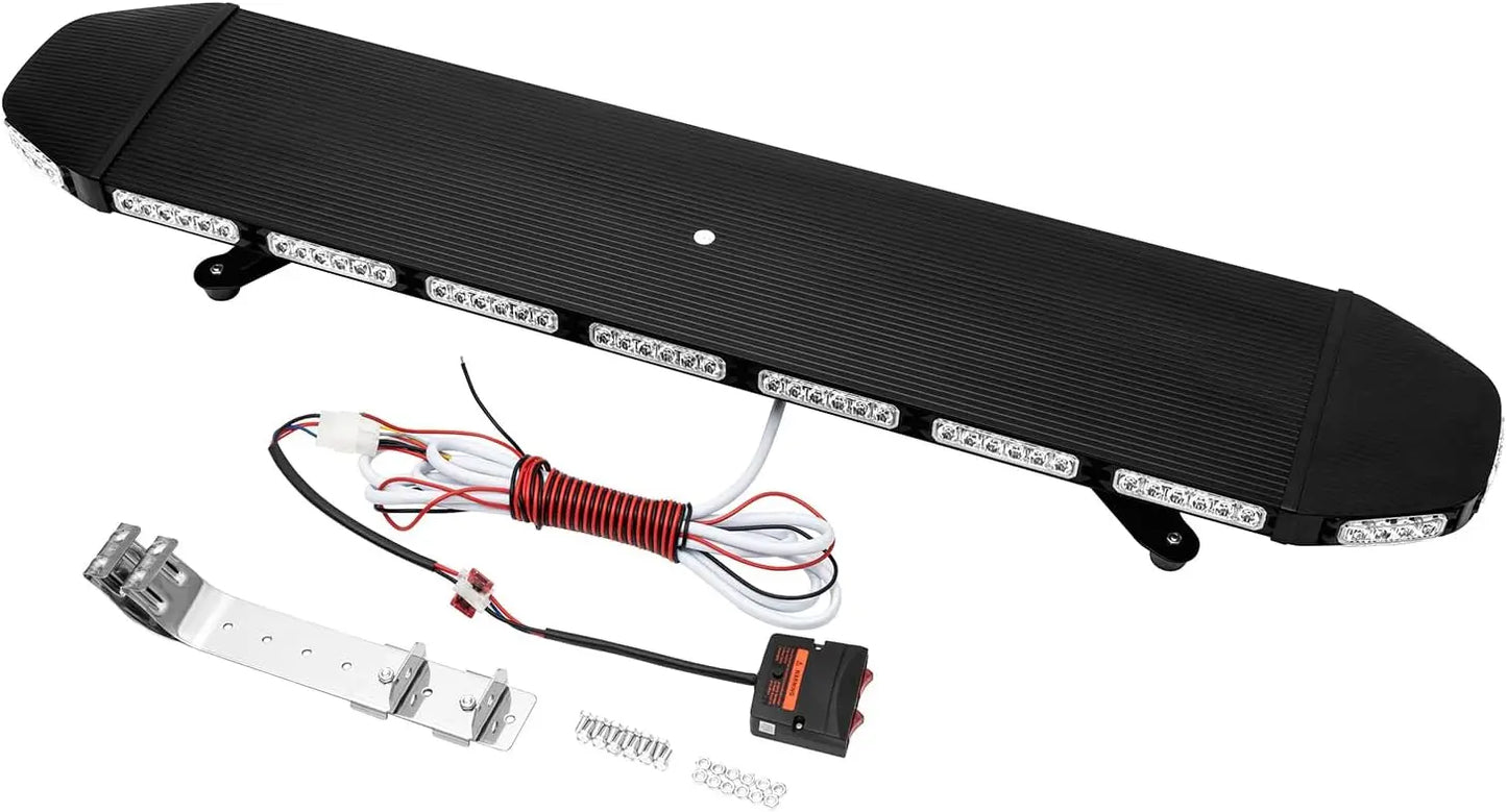 Rooftop Emergency Strobe Light Bar 108LED With 15 Flashing Modes For Vehicles
