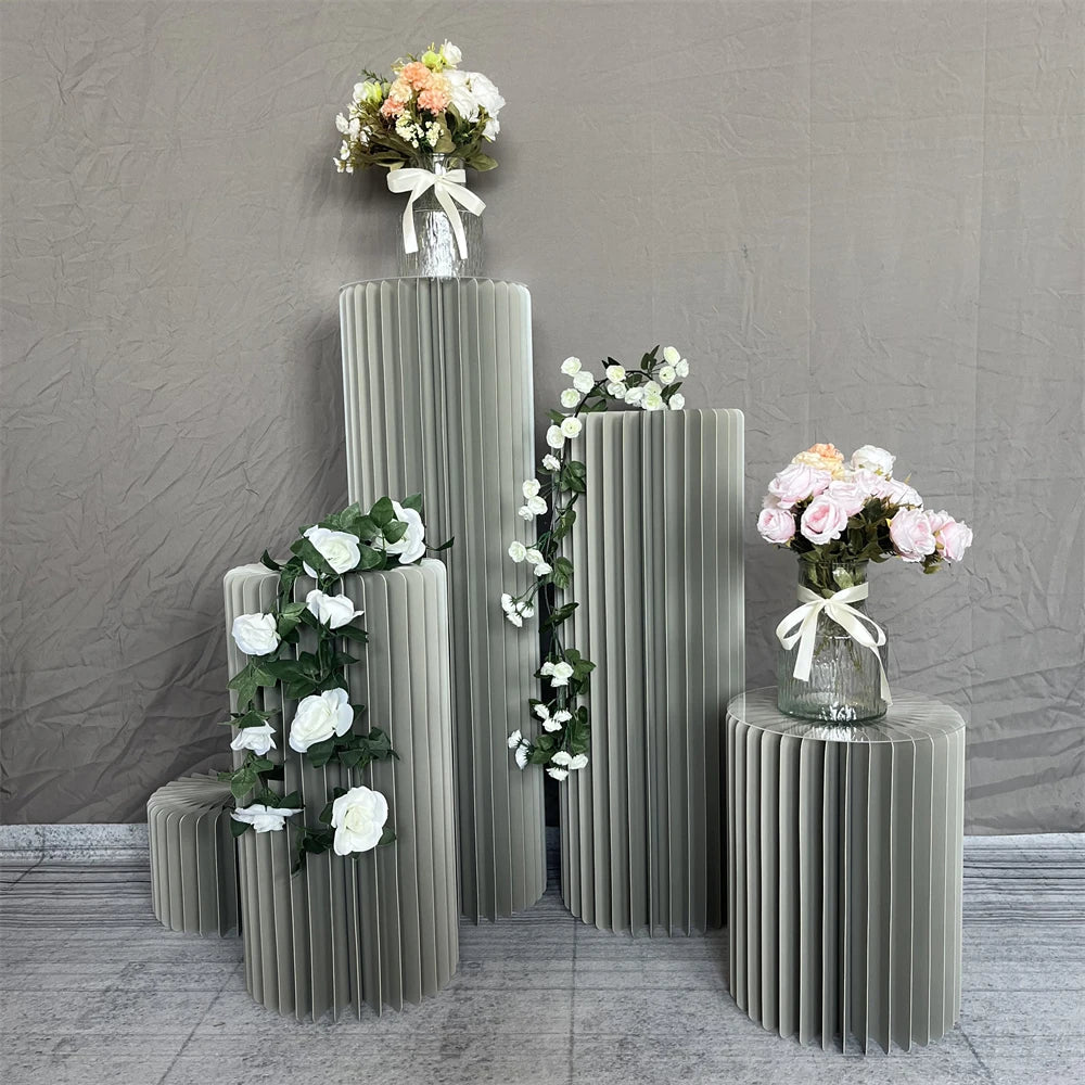 Nonecn Cylindrical Paper Folding Wedding Flower Ornament Origami Decor