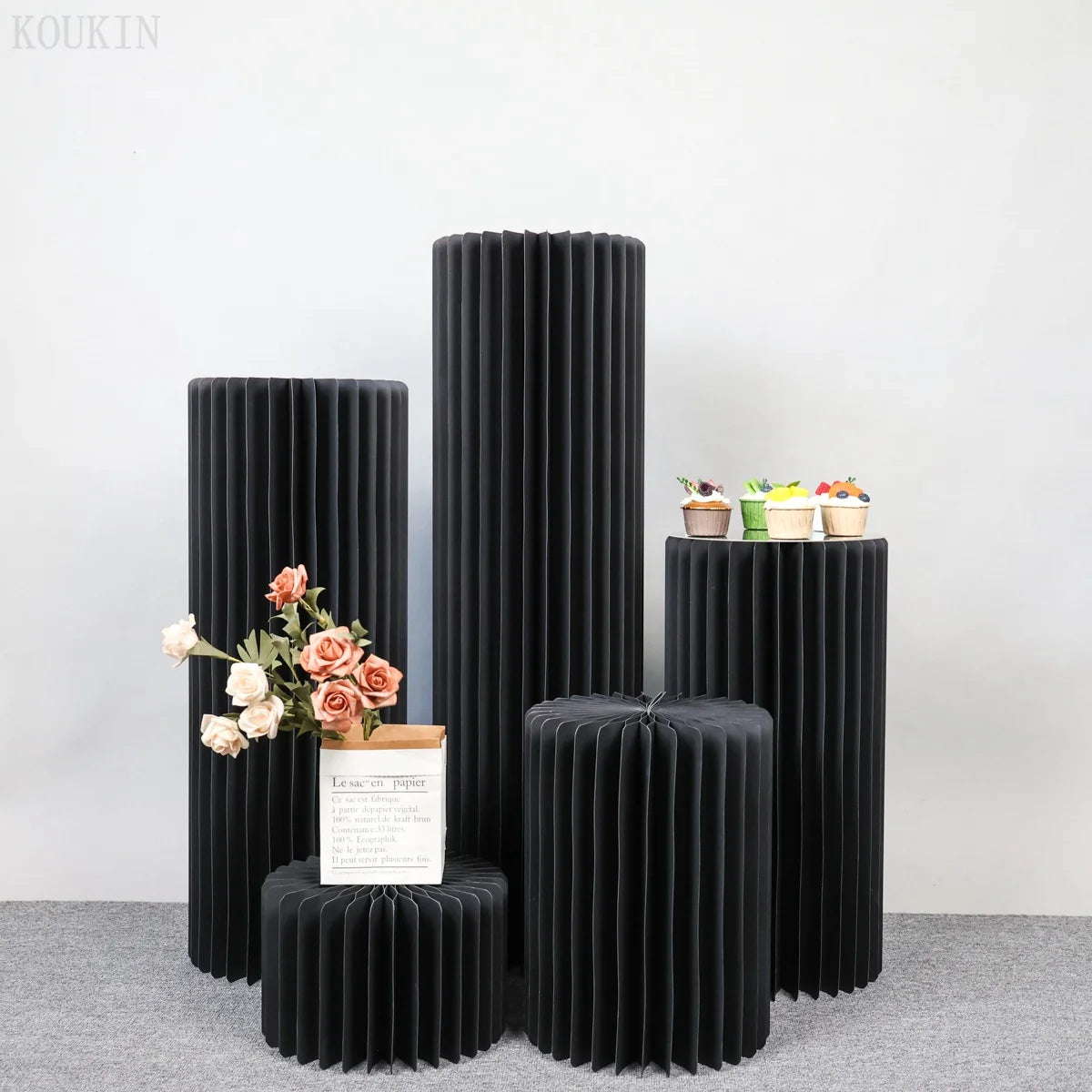 NONECN Party Round Pedestal Stands for Dessert Displays