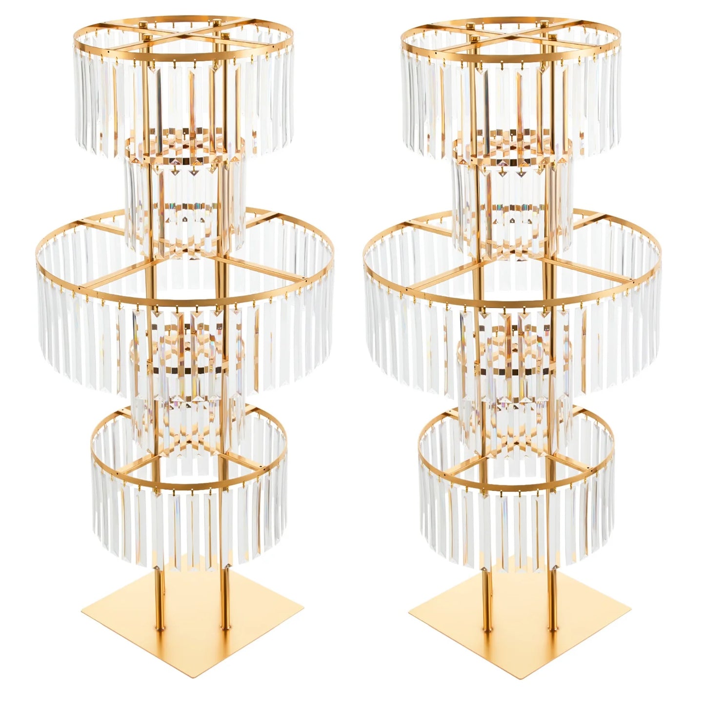 Acrylic Crystal Flower Stand For Wedding Centerpieces