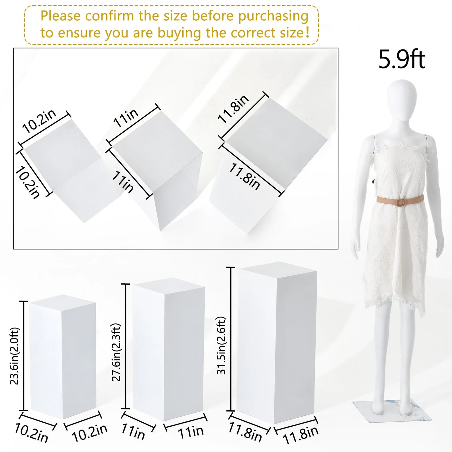 NONE Metal Display Pedestal Stands for Wedding Dessert Table Decor