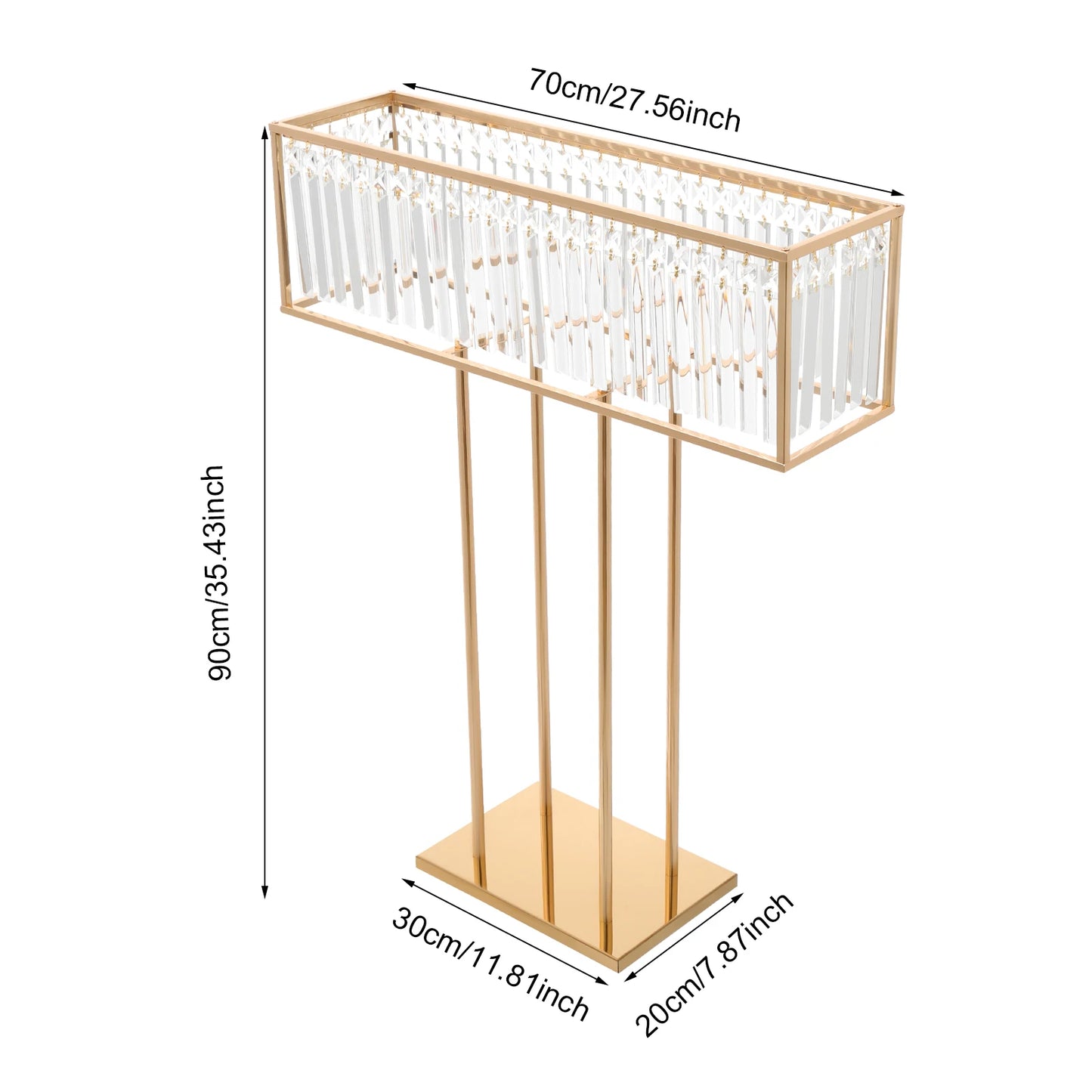 Metal Wedding Flower Stand Crystal Flower Rack Centerpiece 2/4/5 Tier Floral Holder for Party Event Decoration