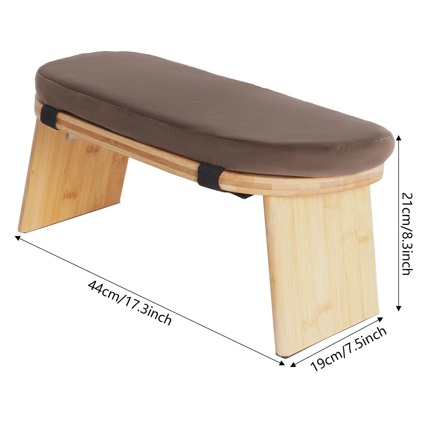 Bymaocar Foldable Meditation Bench Kneeling Stool For Home Use