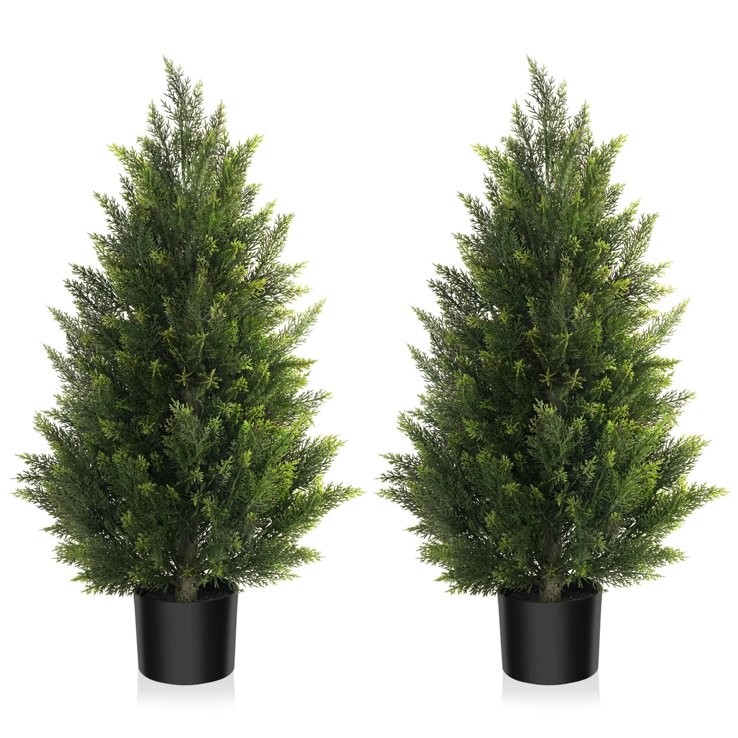 Artificial Cedar Tree Indoor Outdoor Faux Silk Plant Decor
