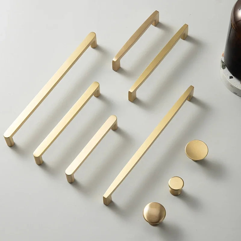 TONADIY Brass Cabinet Handle and Drawer Pull