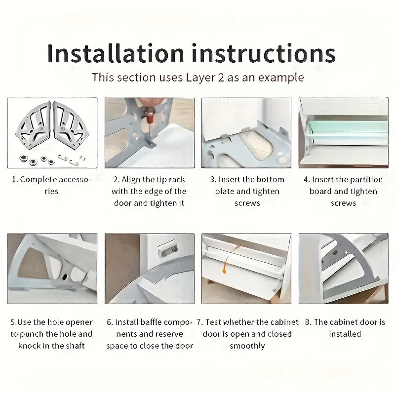 Flip Shoe Cabinet Accessories Stainless Steel Hidden Hardware Rack