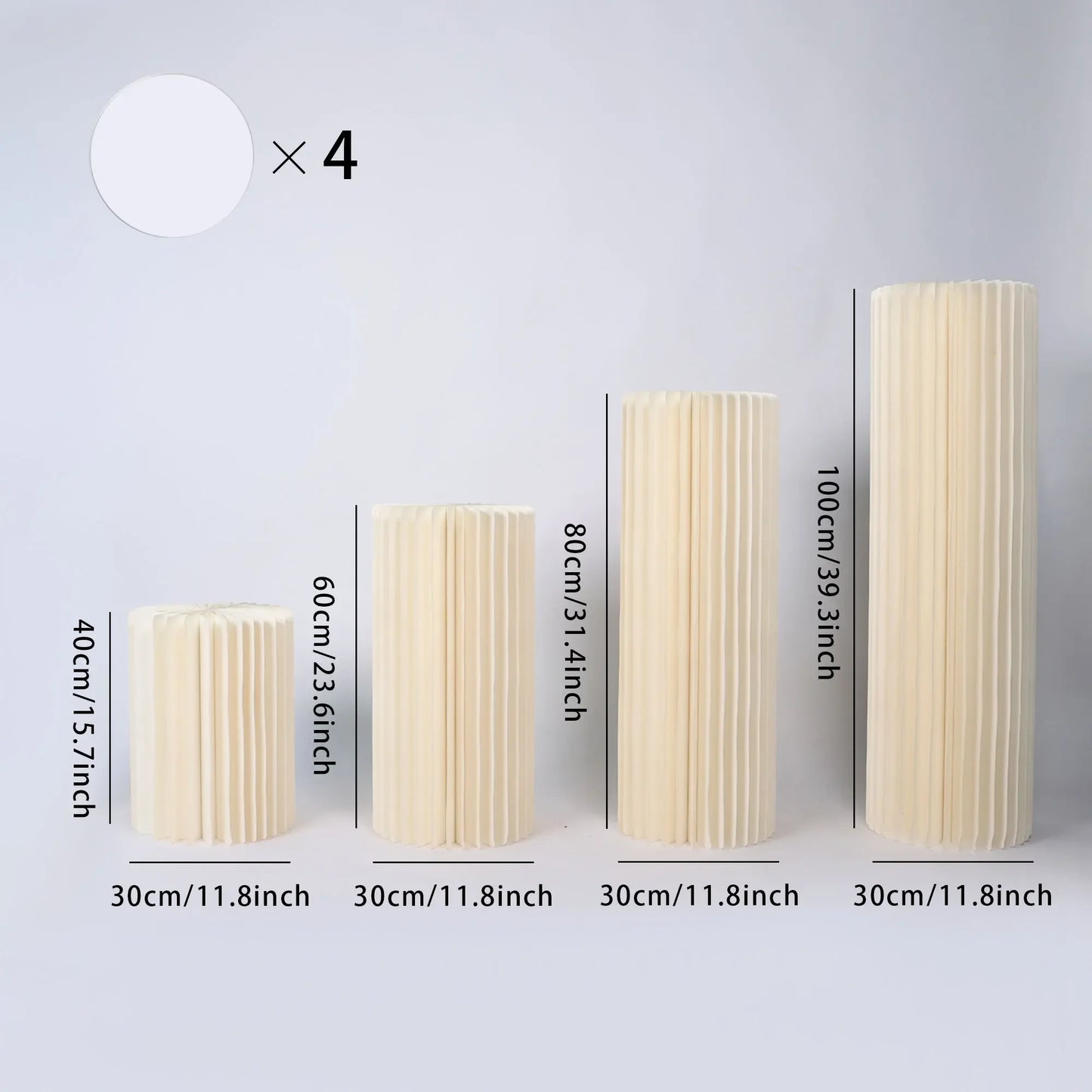 NONECN Party Round Pedestal Stands for Dessert Displays