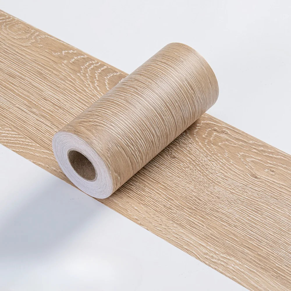 Imitation Wood Grain Door Frame Decoration Sticker for Walls and Floors