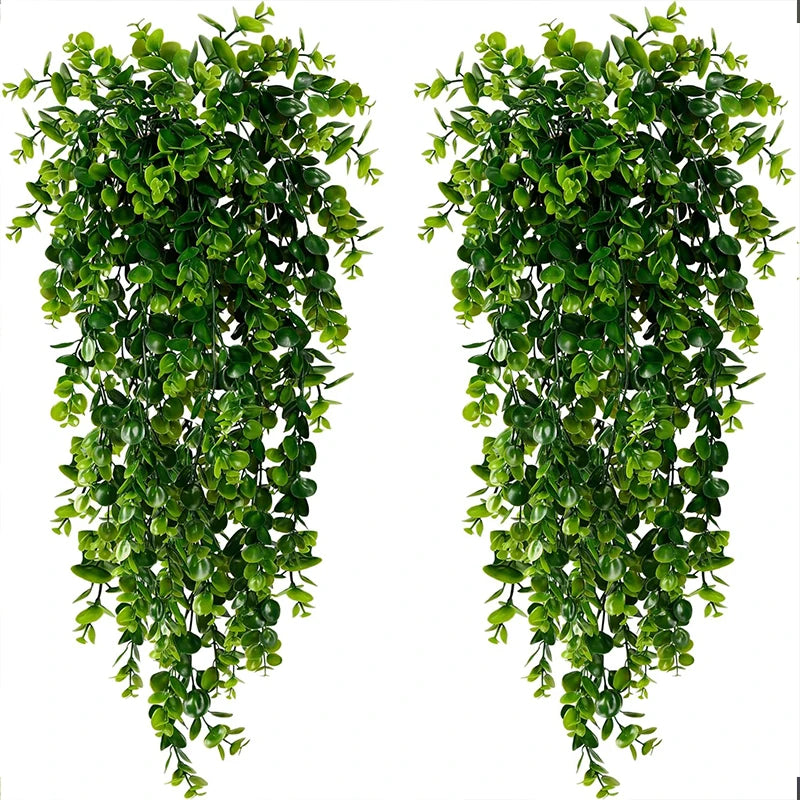 Faux Eucalyptus Hanging Plant Vine UV Resistant for Outdoor Decor