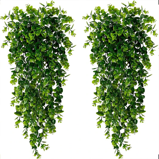 Faux Eucalyptus Hanging Plant Vine UV Resistant for Outdoor Decor