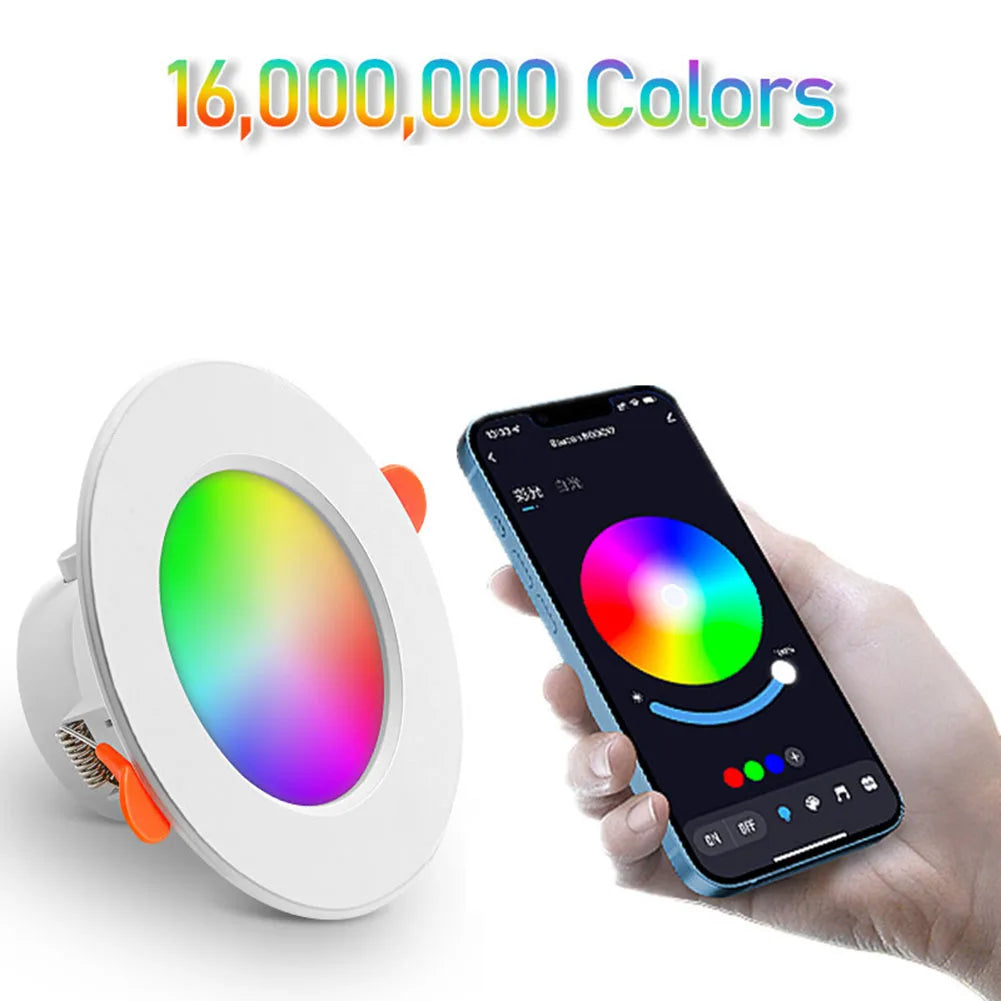 Alloet 10W Smart Led Downlight Bluetooth Ceiling Lamp App Control