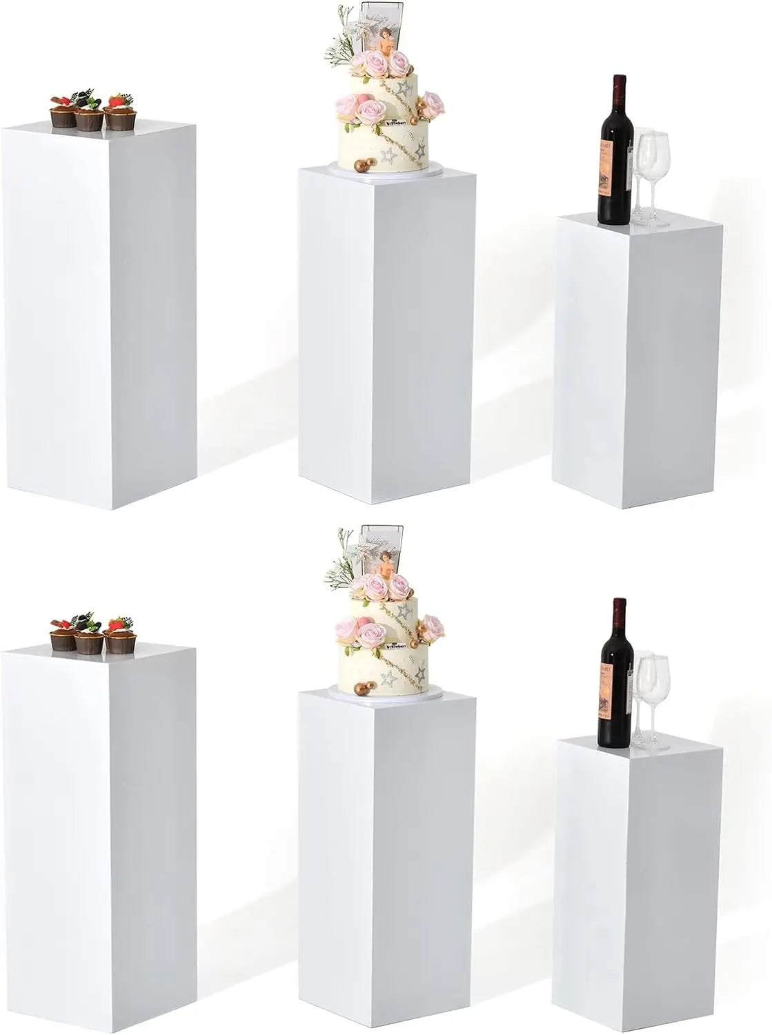 NONE Metal Display Pedestal Stands for Wedding Dessert Table Decor