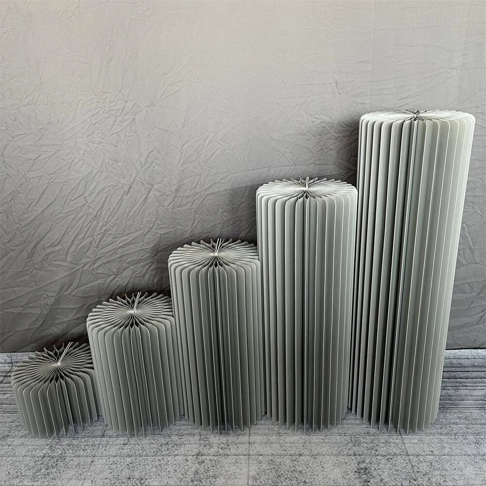 Nonecn Cylindrical Paper Folding Wedding Flower Ornament Origami Decor