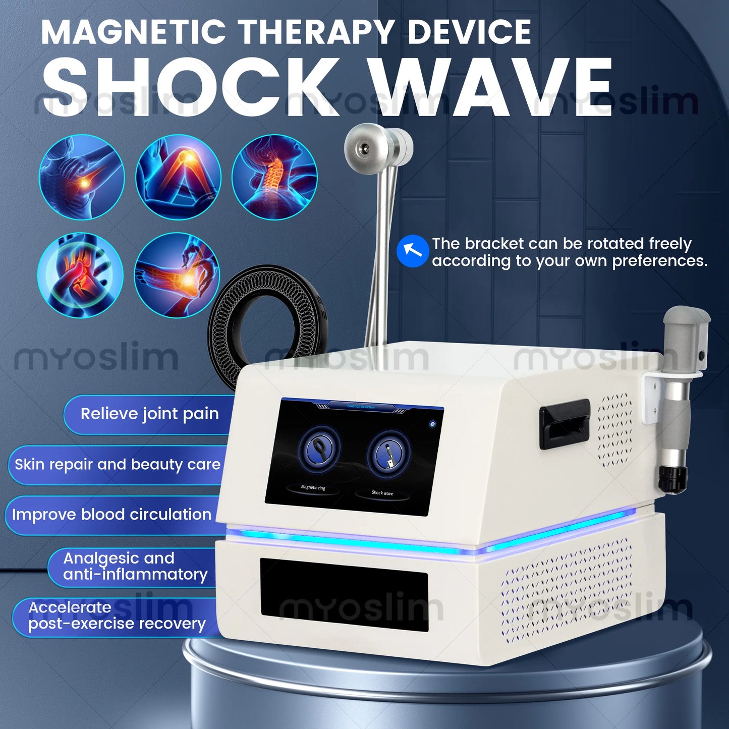 EMSZERO Portable Physio Magnetic Therapy Massage Device For Pain Relief