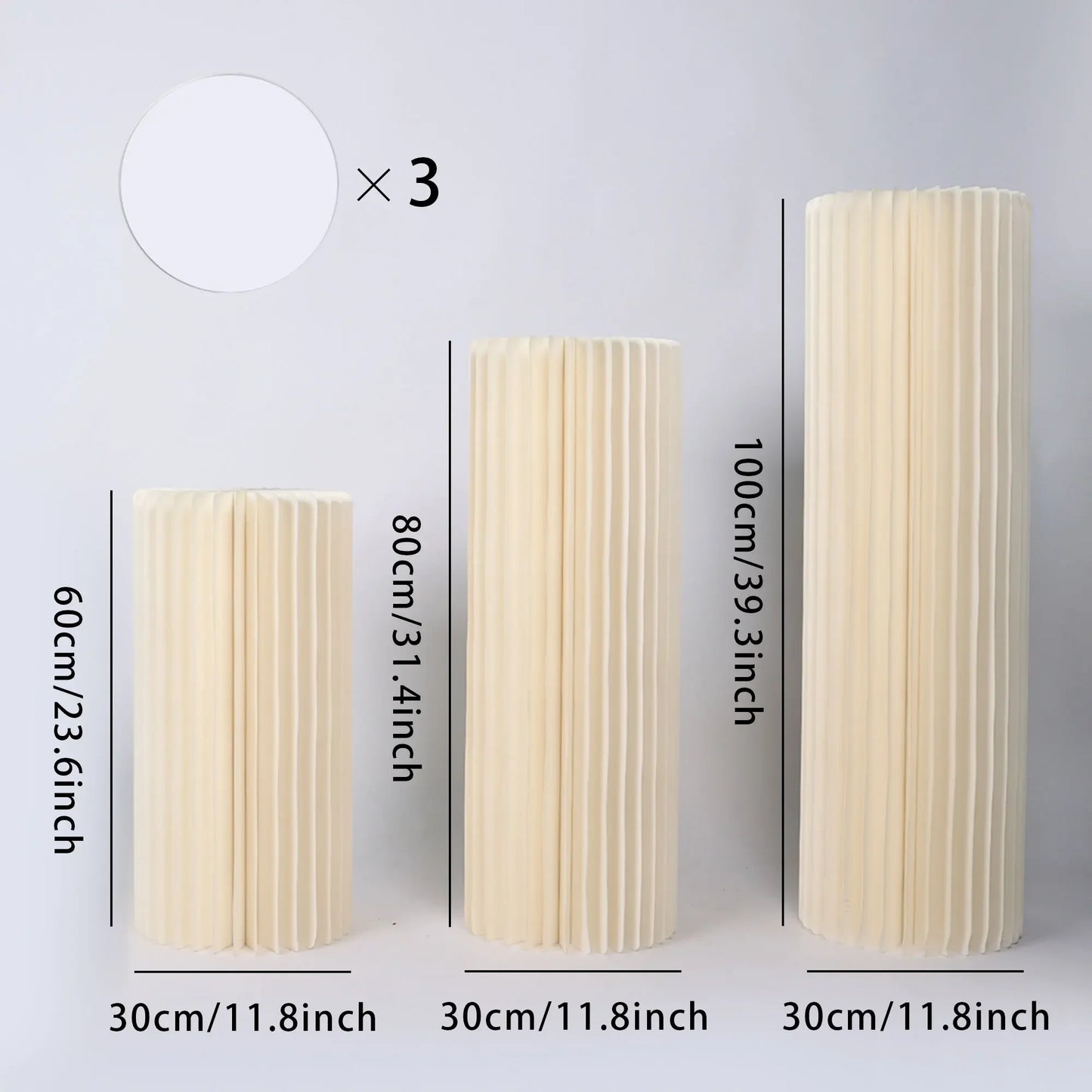NONECN Party Round Pedestal Stands for Dessert Displays