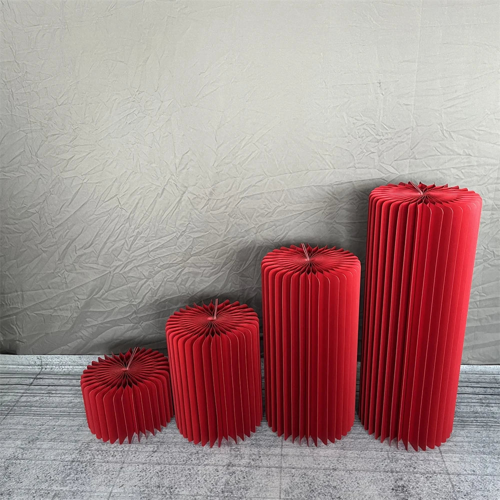 Nonecn Cylindrical Paper Folding Wedding Flower Ornament Origami Decor