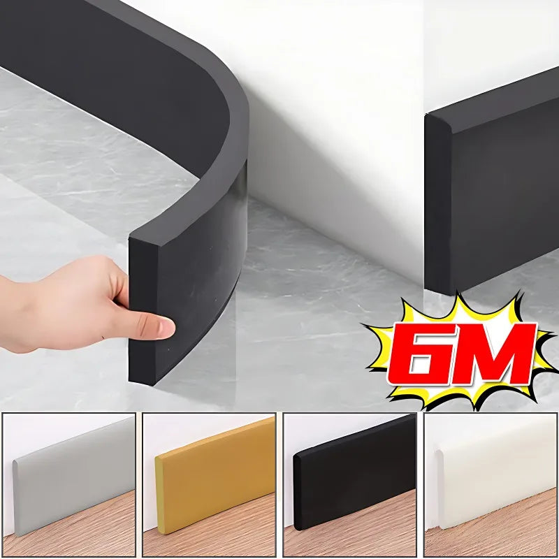 Waterproof Self-Adhesive Skirting Line 3D Wall Sticker