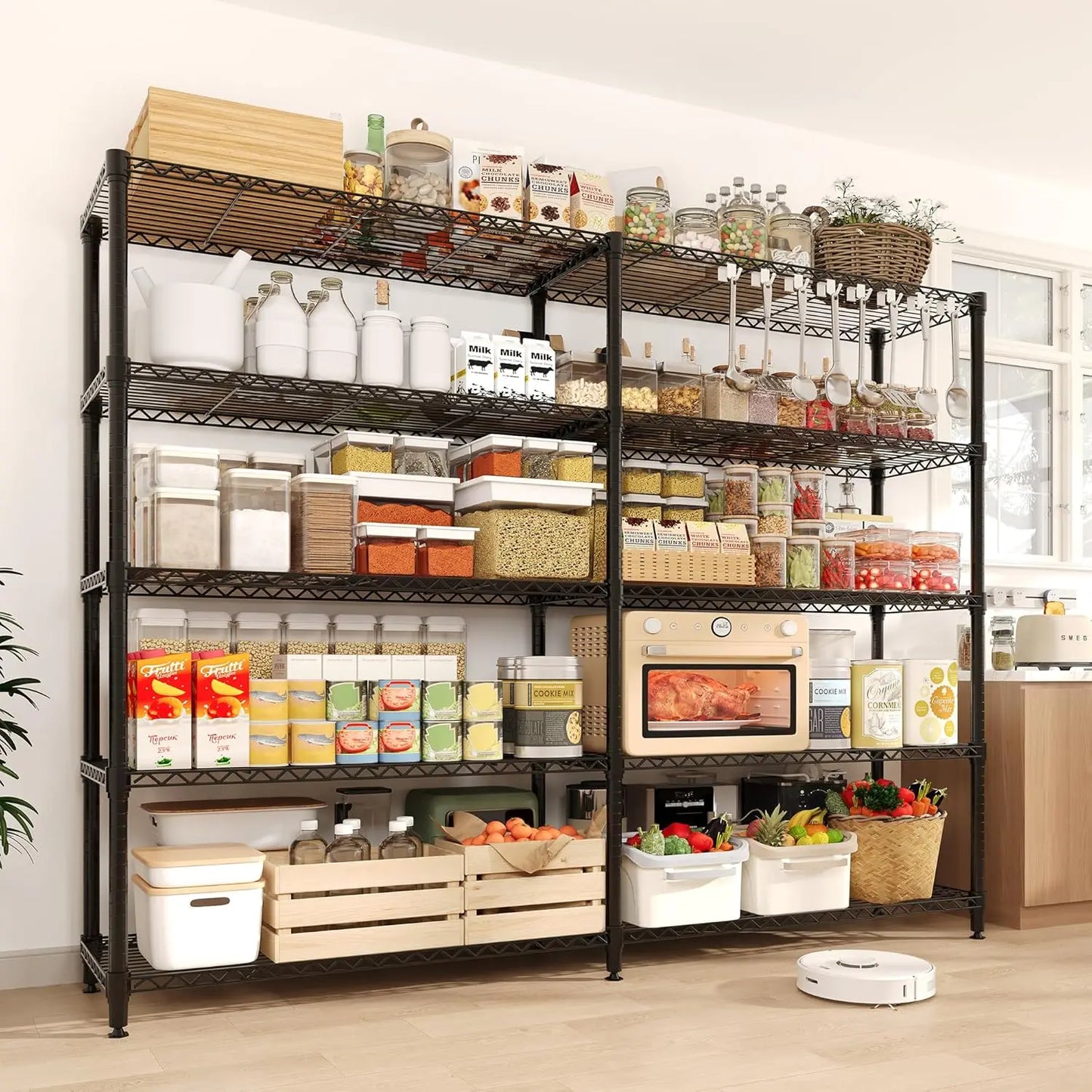 TWISTER.CK Heavy Duty 5-Tier Metal Shelving Unit Storage
