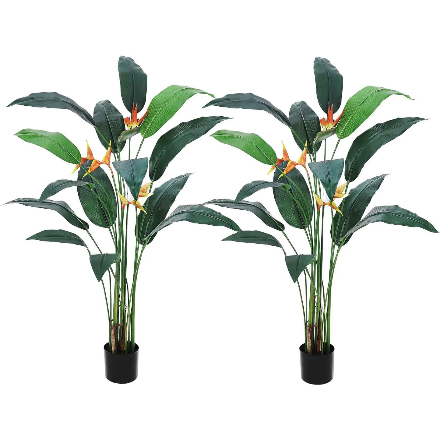 HiMISSCN 2Pcs Artificial Bird Of Paradise Plants For Home Decor
