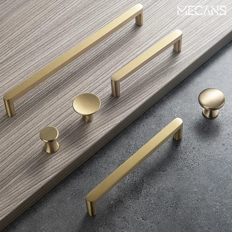 TONADIY Brass Cabinet Handle and Drawer Pull