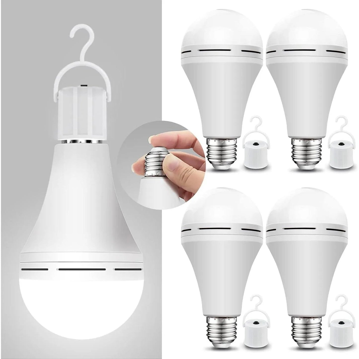 Rechargeable Emergency LED Bulb 9W 800 Lumens 6000K Daylight