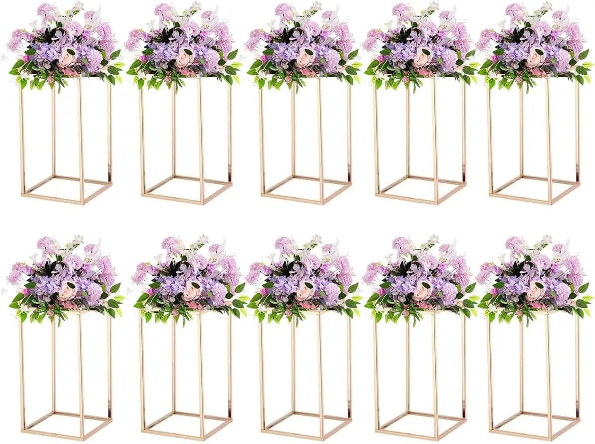 Metal Flower Vase Table Centerpiece For Weddings And Parties