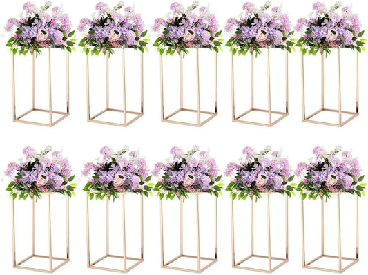 Metal Flower Vase Table Centerpiece For Weddings And Parties