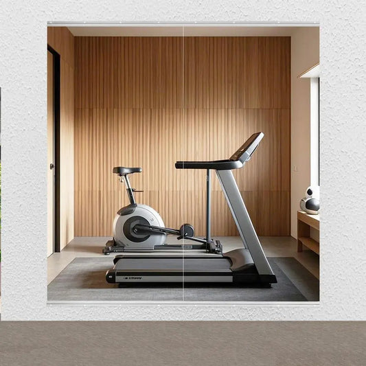 Tempered Glass Home Gym Mirror Frameless Wall Mounted
