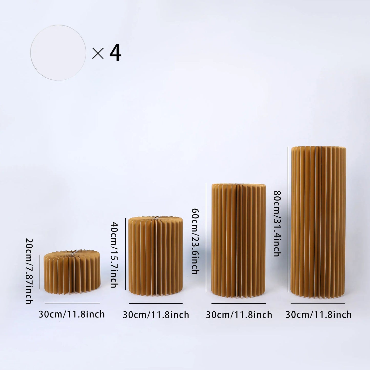 NONECN Party Round Pedestal Stands for Dessert Displays