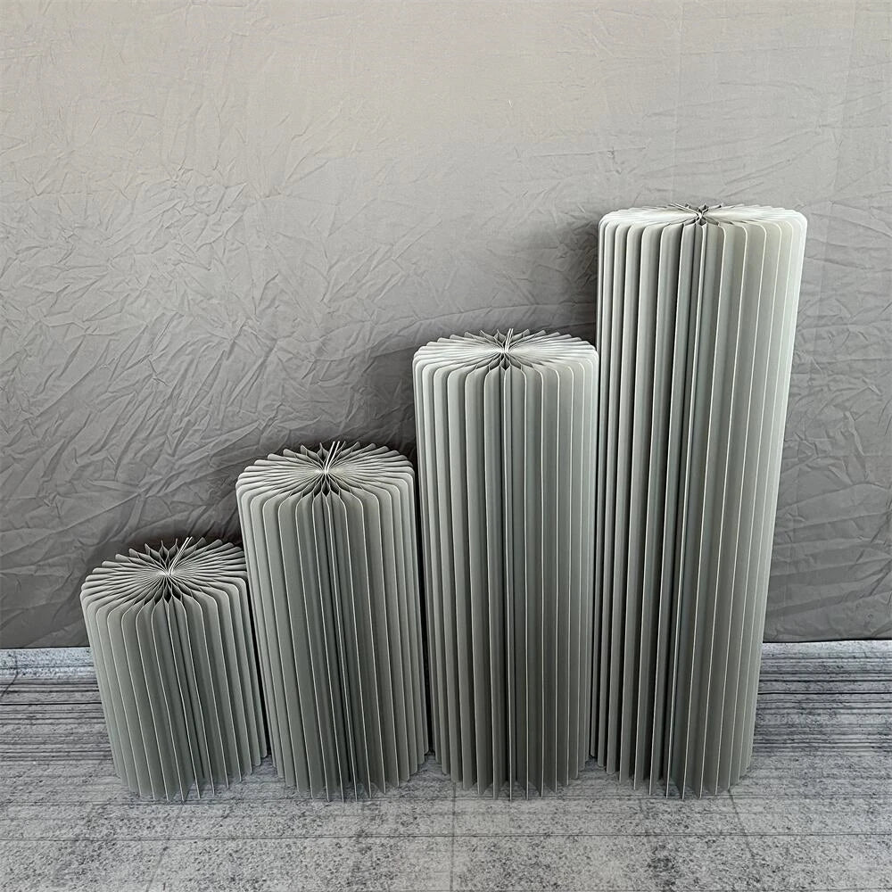 Nonecn Cylindrical Paper Folding Wedding Flower Ornament Origami Decor