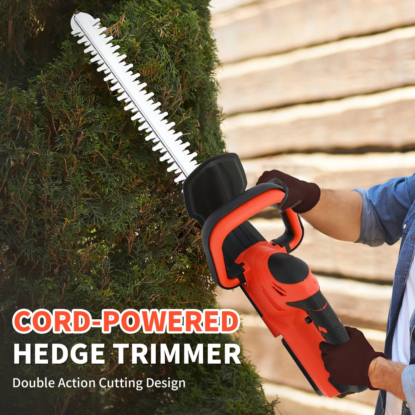 Cordless Hedge Trimmer With 3.0Ah Battery Charger