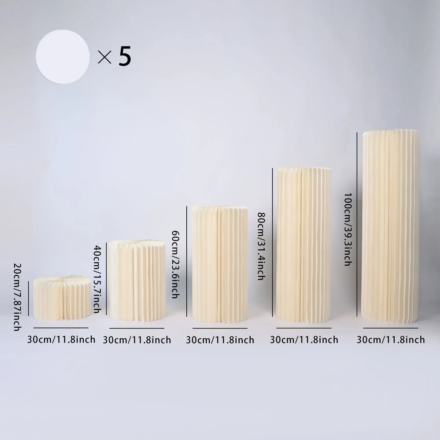 NONECN Party Round Pedestal Stands for Dessert Displays