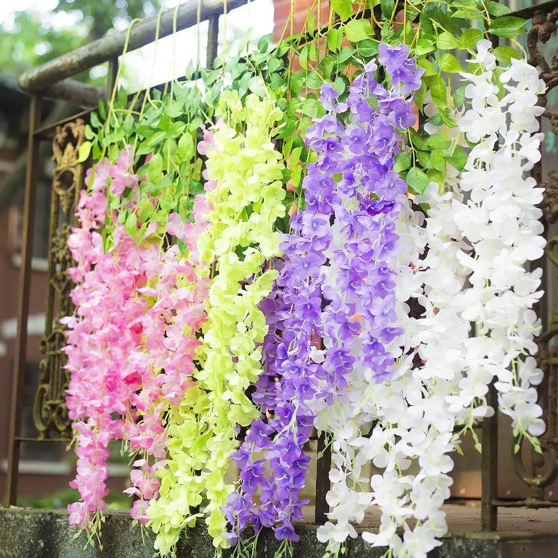 Sinsoledad Wisteria Artificial Flower Garland for Weddings and Decor