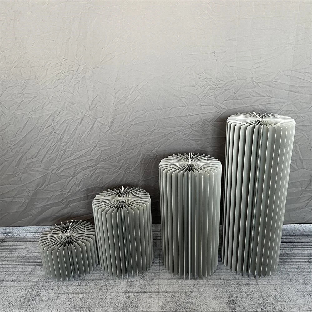 Nonecn Cylindrical Paper Folding Wedding Flower Ornament Origami Decor