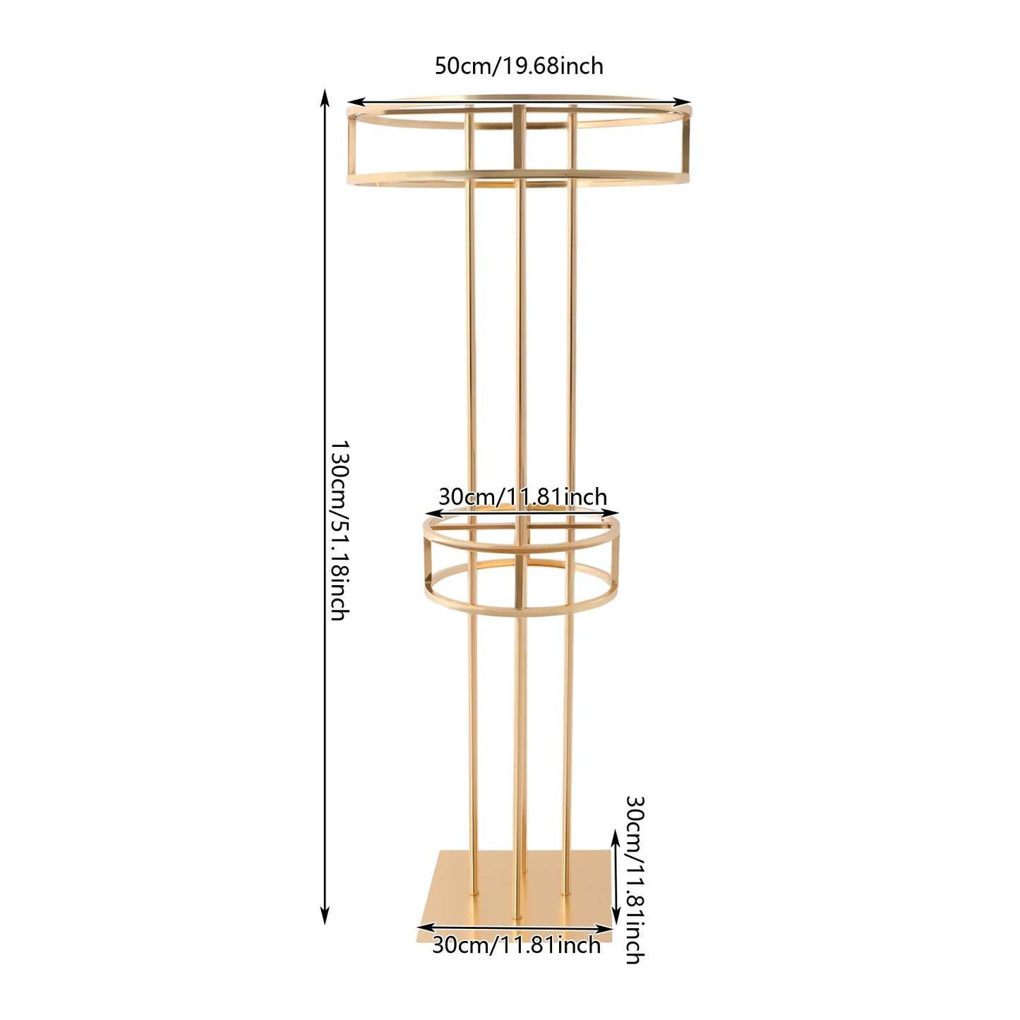 Metal Wedding Flower Stand Crystal Flower Rack Centerpiece 2/4/5 Tier Floral Holder for Party Event Decoration
