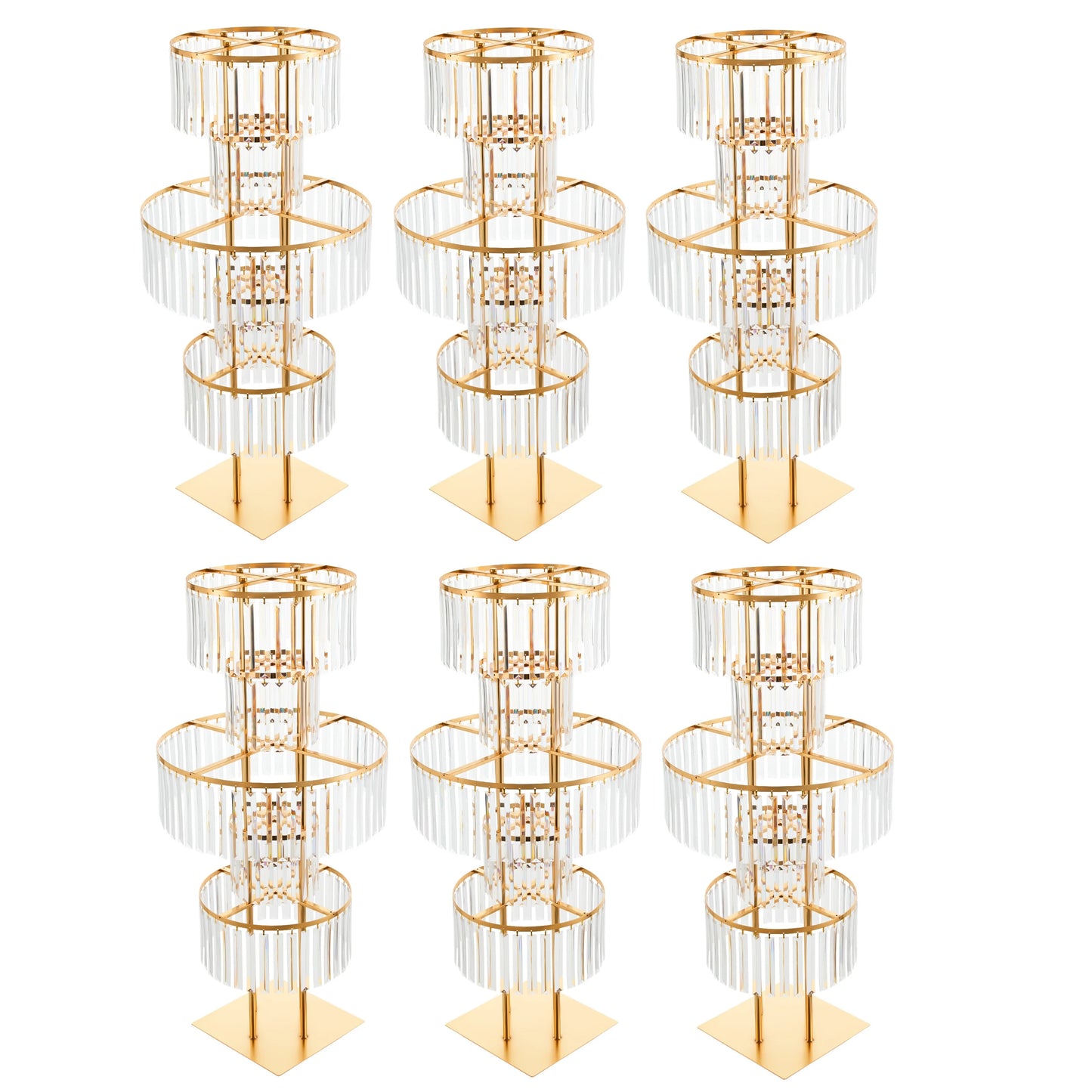 Acrylic Crystal Flower Stand For Wedding Centerpieces